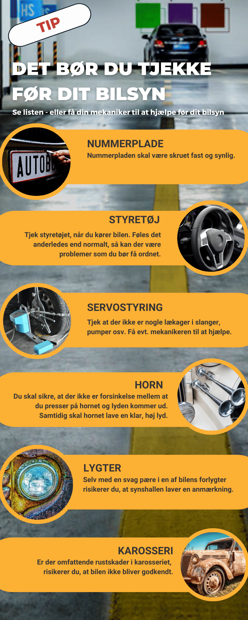 Bilsyn: Tjek din bil før syn